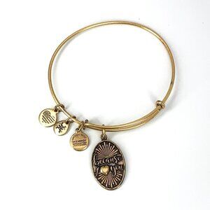Alex and Ani Because I Love You Charm Bracelet Gold - Expands 2"- 3.5"